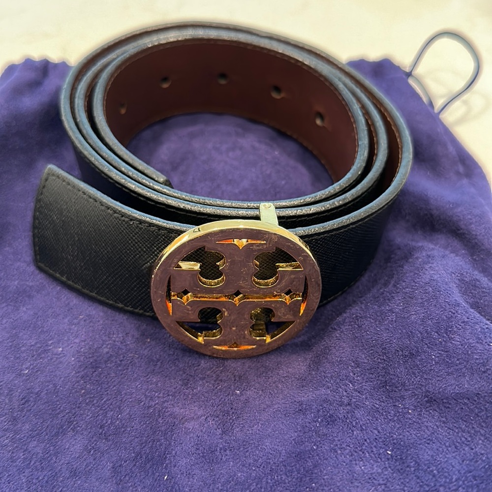 Tory Burch reversible belt (brown/black) size small belt (fits 25-28 waist)